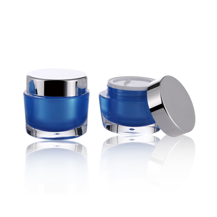 fancy cream jar plastic packaging luxury cosmetic jar small cosmetic jars with gold lids