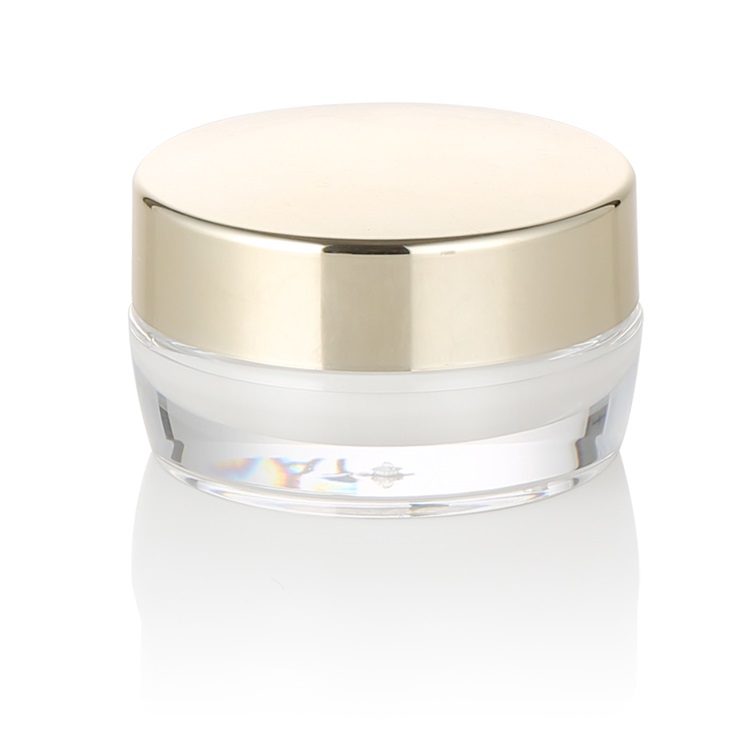 fancy cream jar plastic packaging luxury cosmetic jar small cosmetic jars with gold lids