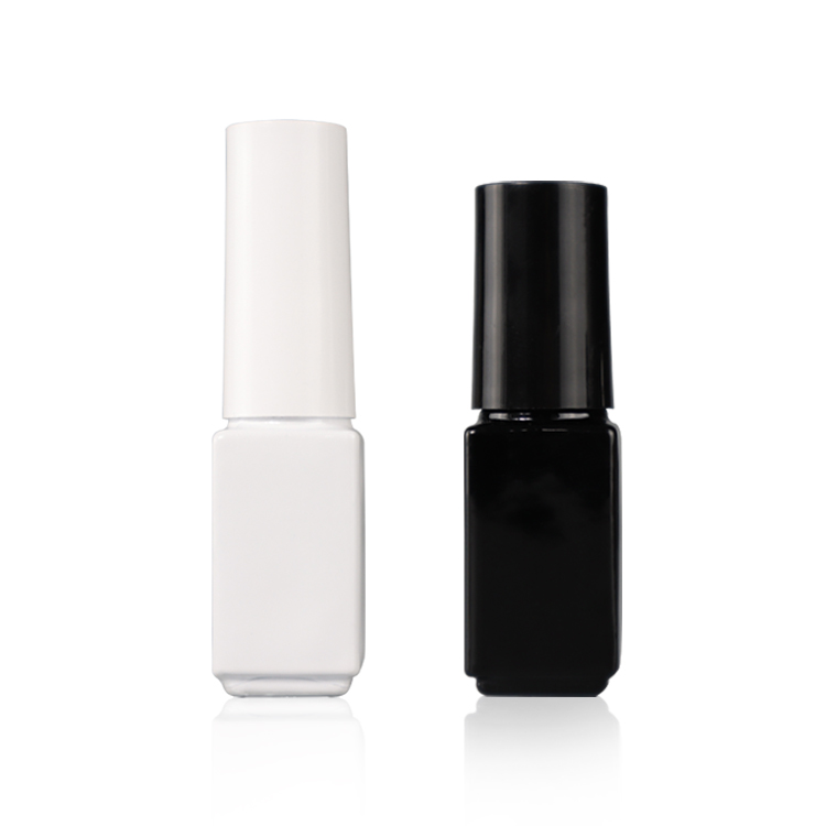 fancy custom square empty nail polish bottle manufacturer with brush