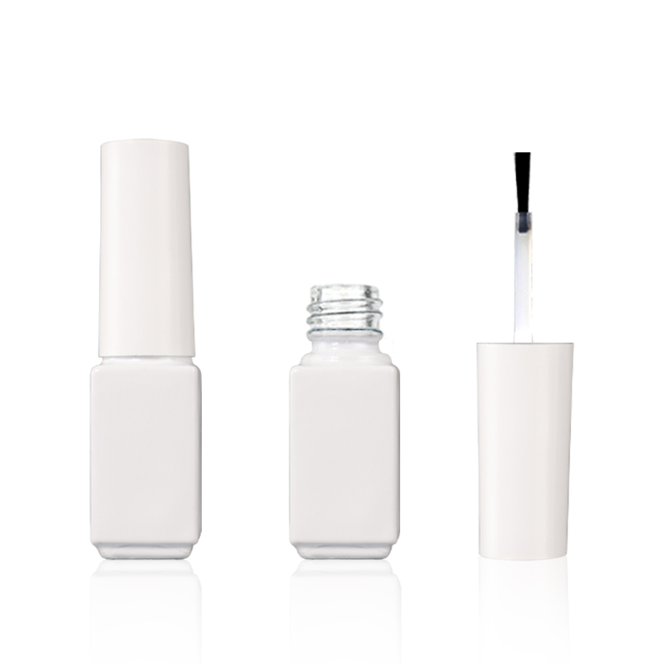 fancy custom square empty nail polish bottle manufacturer with brush