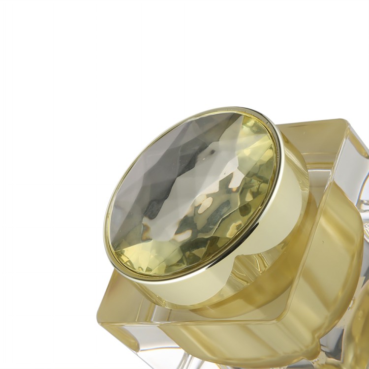 fancy customization acrylic cosmetic jar 10g 15g 30g cosmetic packaging gold acrylic cream jar set