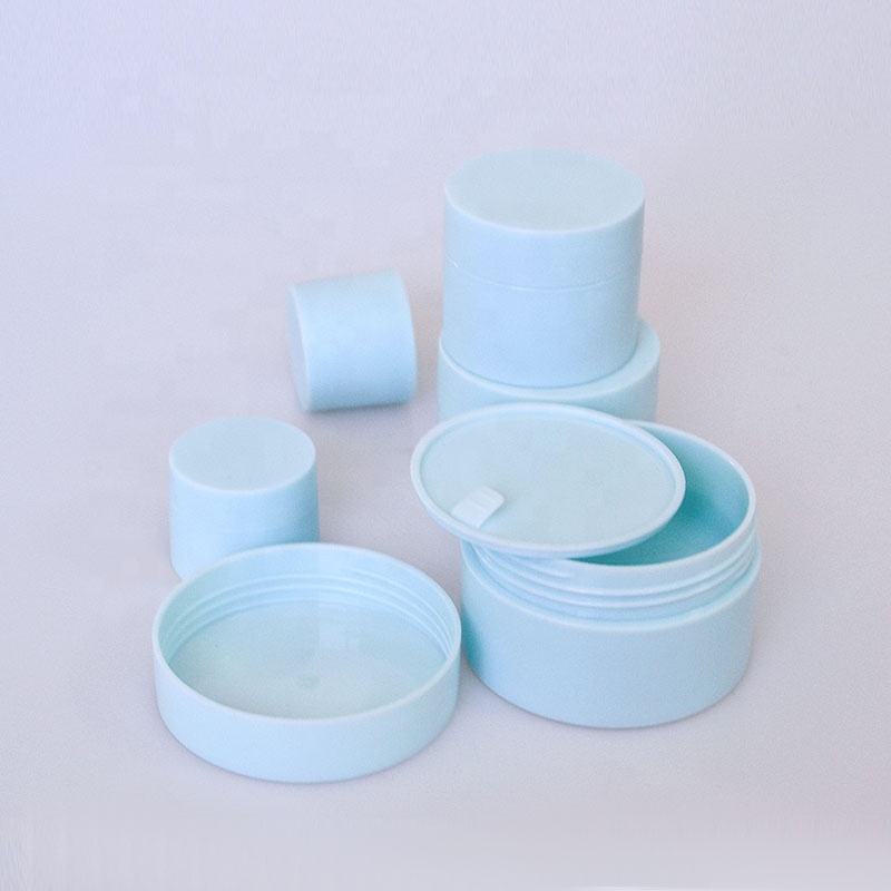 fancy double wall cosmetic container 3g 5g 10g 15g 30g 50g 80g matt White black pink blue plastic cream jar