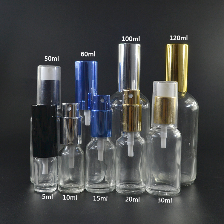 fancy flat round 5ml 10ml 15ml 20ml 30ml 50ml 100ml frosted glass perfume spray bottles