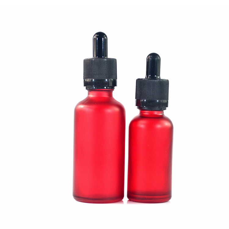 fancy frosted Childproof cap clear amber green blue 10ml 20ml 30ml 50ml 100ml glass dropper bottles for e liquid