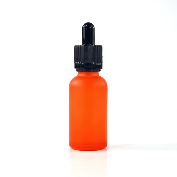 fancy frosted Childproof cap clear amber green blue 10ml 20ml 30ml 50ml 100ml glass dropper bottles for e liquid