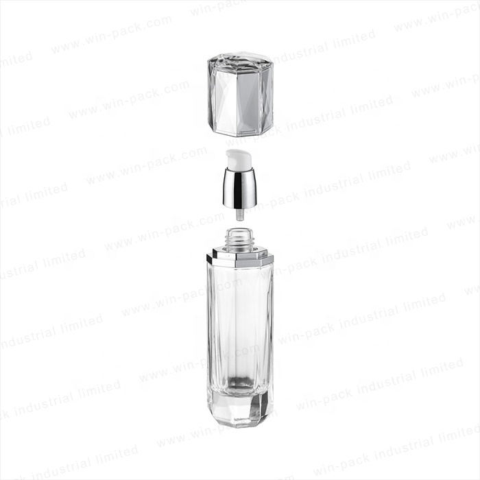 fancy luxury diamond design lotion bottles cosmetics packaging 100ml 40ml 120ml