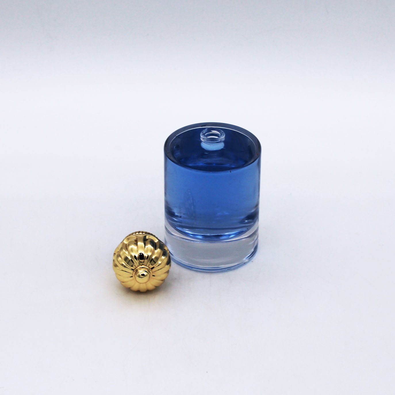 fancy oblate high quality custom 50ml wholesale glass perfume bottles