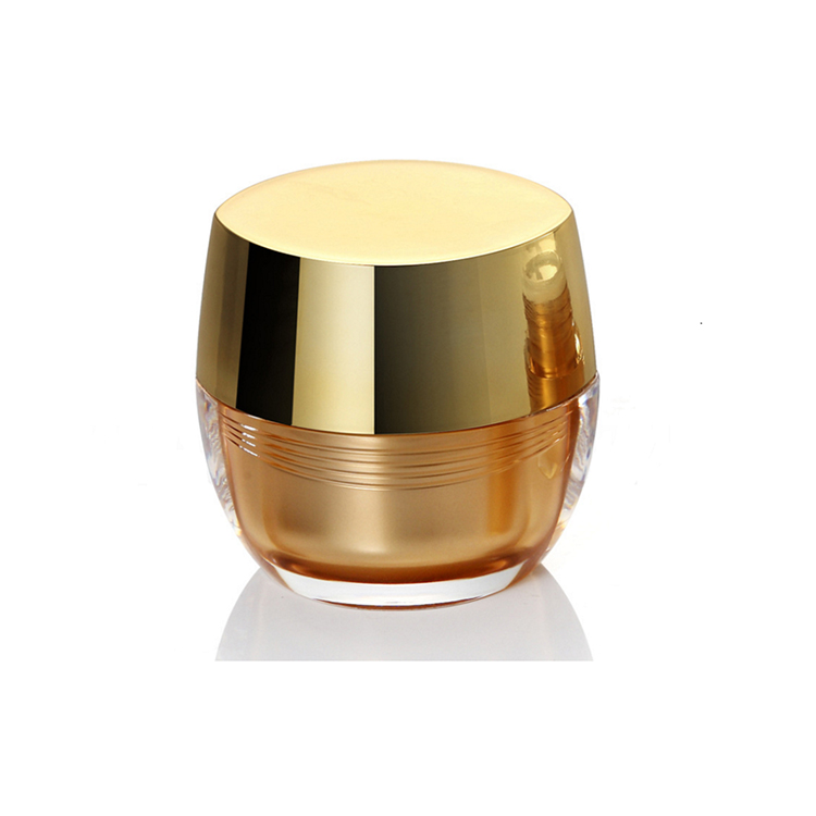 fancy orange double wall make pot package 5g 30g acrylic cream lotion bottle set for skin care