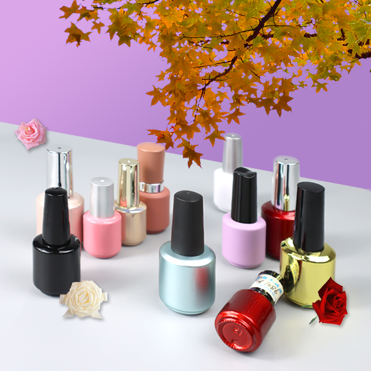 fancy unique gel 15ml custom nail polish container bottle glass empty