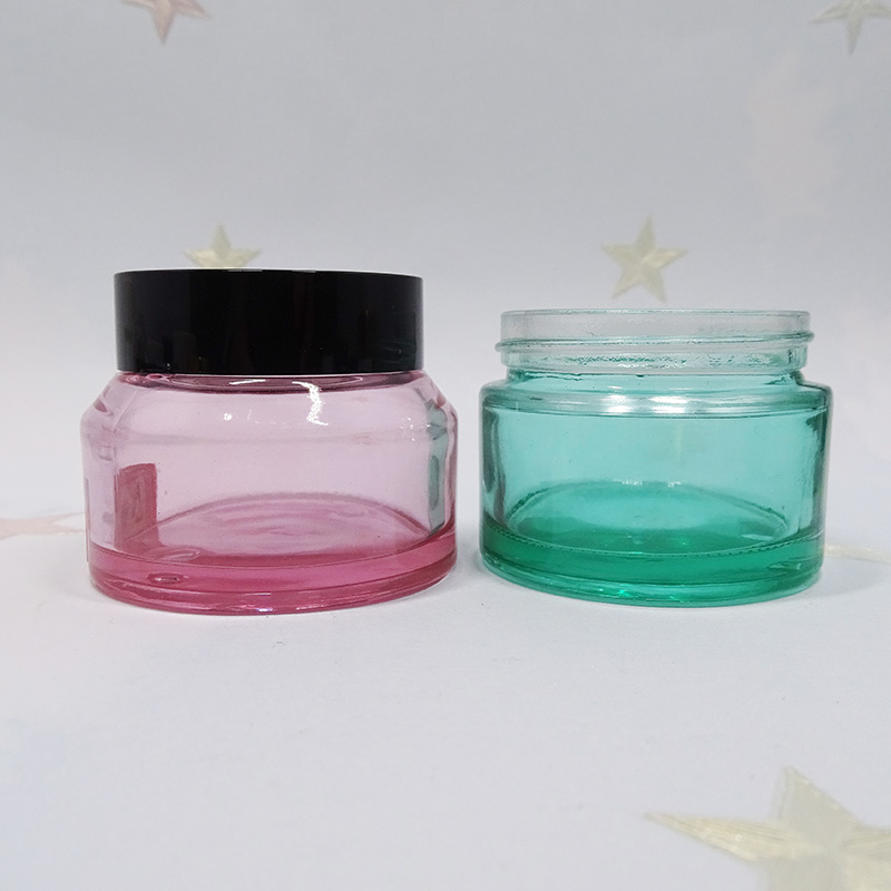 fanny shape cosmetic packaging container 15g 30g 50g 100g matte frosted pink face cream glass jar