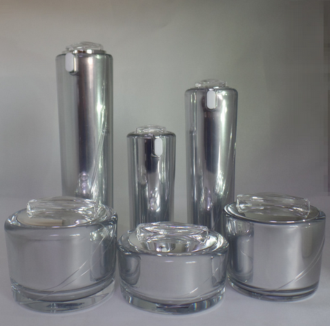 fashion 1oz 2oz 4oz facial cream foundation Clear PET Straight pet jar custom design frosted glass jar cosmetic bottle jar