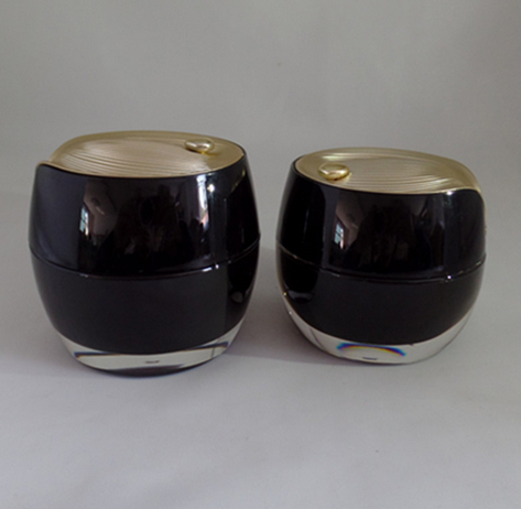 fashion 1oz 2oz 4oz facial cream foundation Clear PET Straight pet jar custom design frosted glass jar cosmetic bottle jar