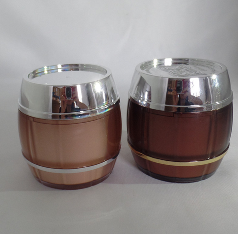 fashion 1oz 2oz 4oz facial cream foundation Clear PET Straight pet jar custom design frosted glass jar cosmetic bottle jar