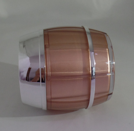 fashion 1oz 2oz 4oz facial cream foundation Clear PET Straight pet jar custom design frosted glass jar cosmetic bottle jar