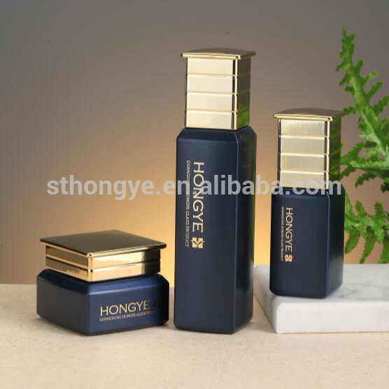 fashion design cosmetic glass bottle, cream jar ,serum bottle