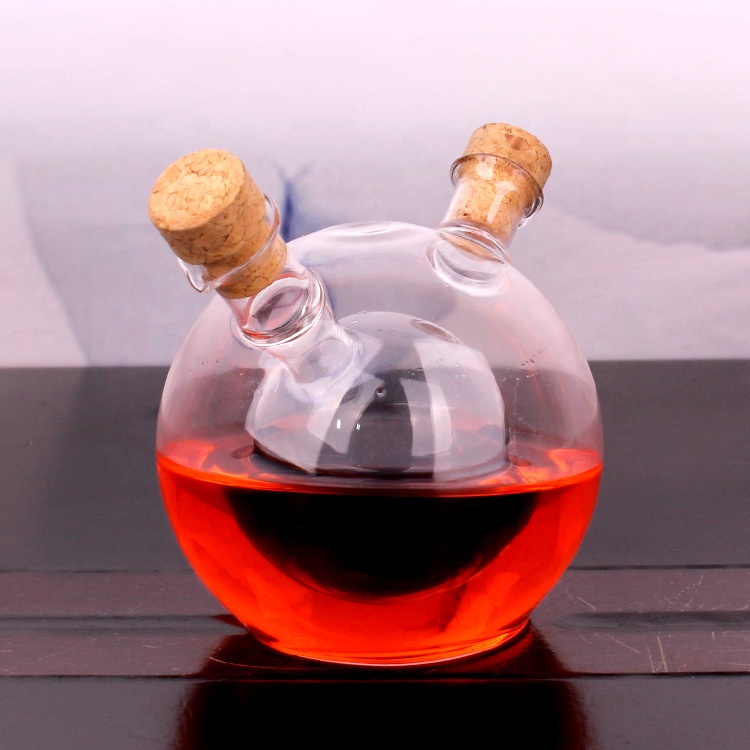 fashion glass kitchenware bottle dispenser for oil sauce or vinegar