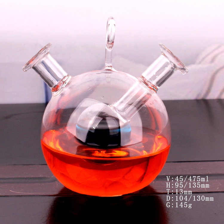fashion glass kitchenware bottle dispenser for oil sauce or vinegar