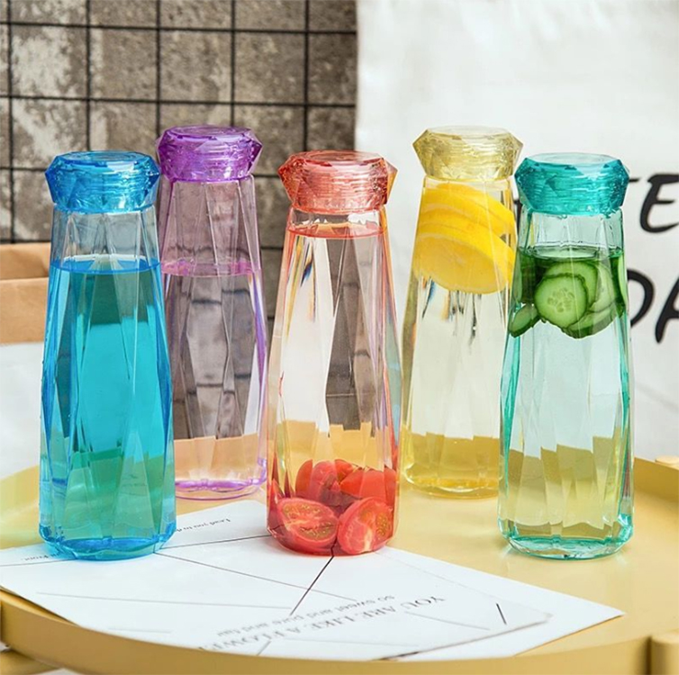 fashion water bottle 500ml cold brew teabeverage glass bottle for fruit tea flower tea