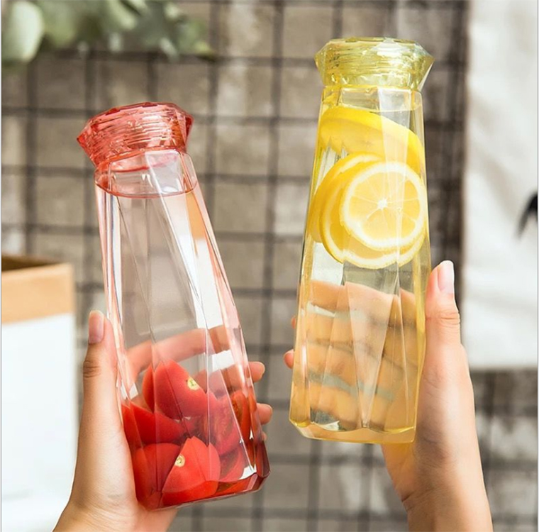 fashion water bottle 500ml cold brew teabeverage glass bottle for fruit tea flower tea