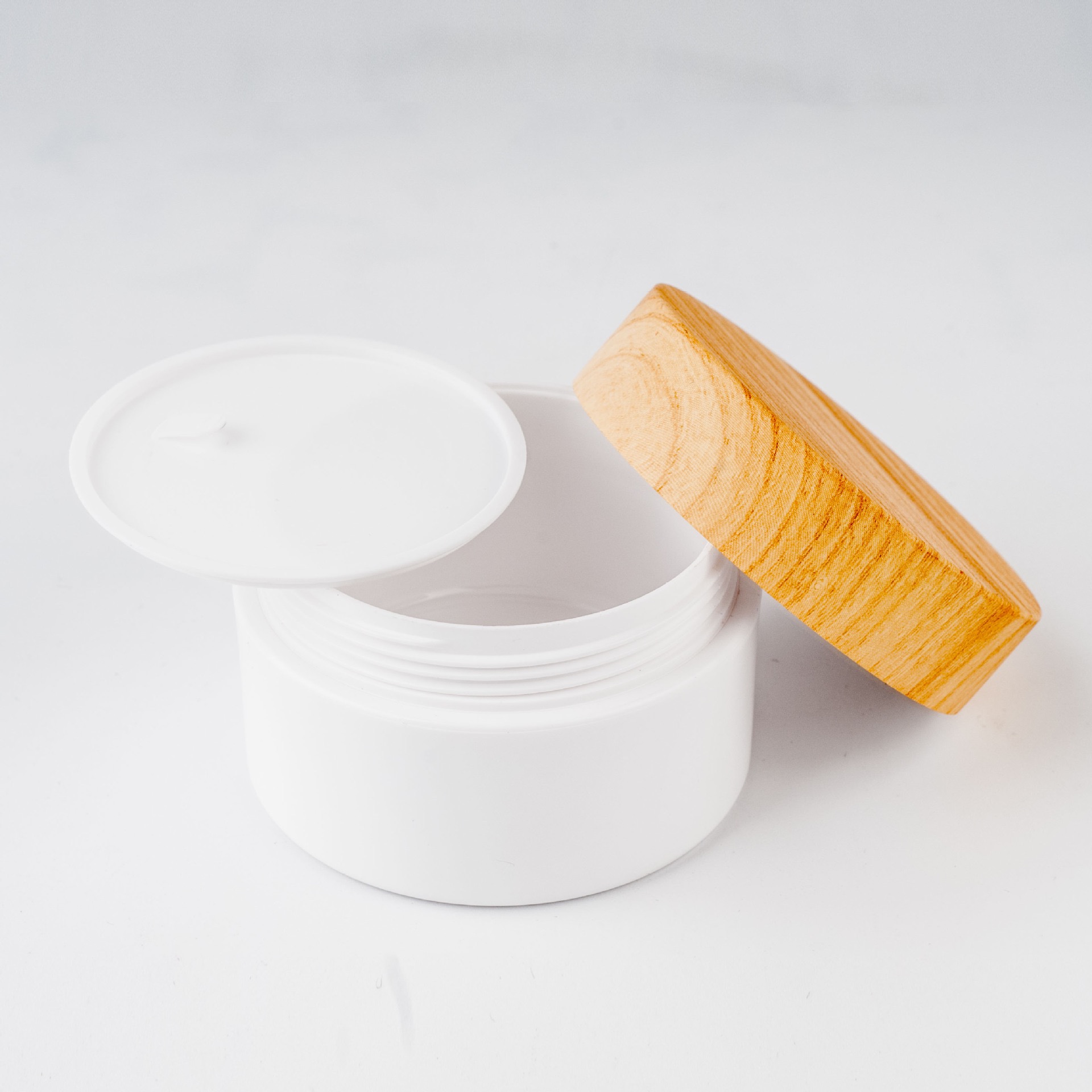 fast delivery Eco-friendly Natural 10g 20g 30g 50g 100g 150g 200g 250g 8oz bamboo plastic Cream Jar cosmetic jar