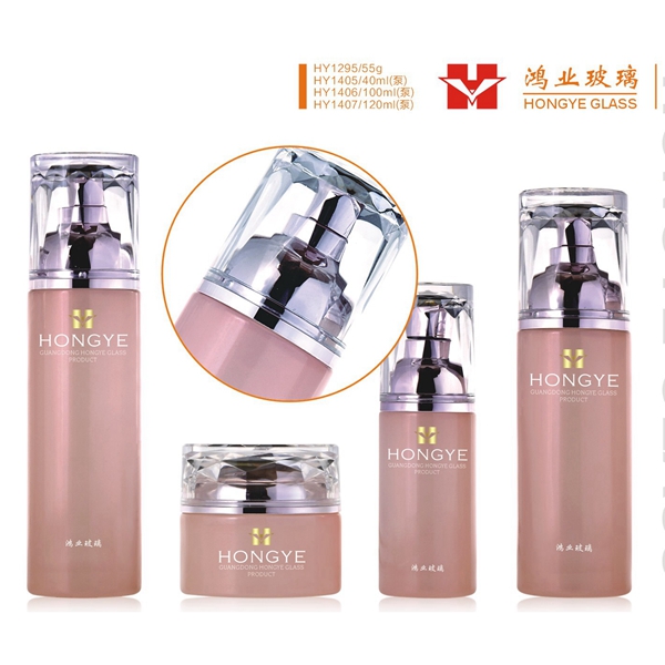 fill luxury elegant vacuum cosmetic jars and bottles