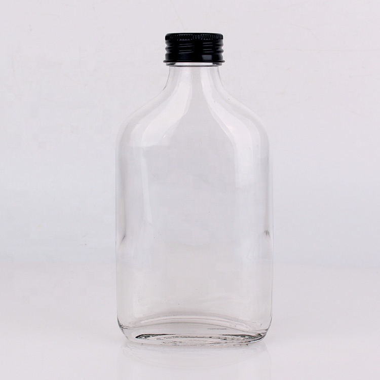flat glass bottle for cold pressed juice 200ml