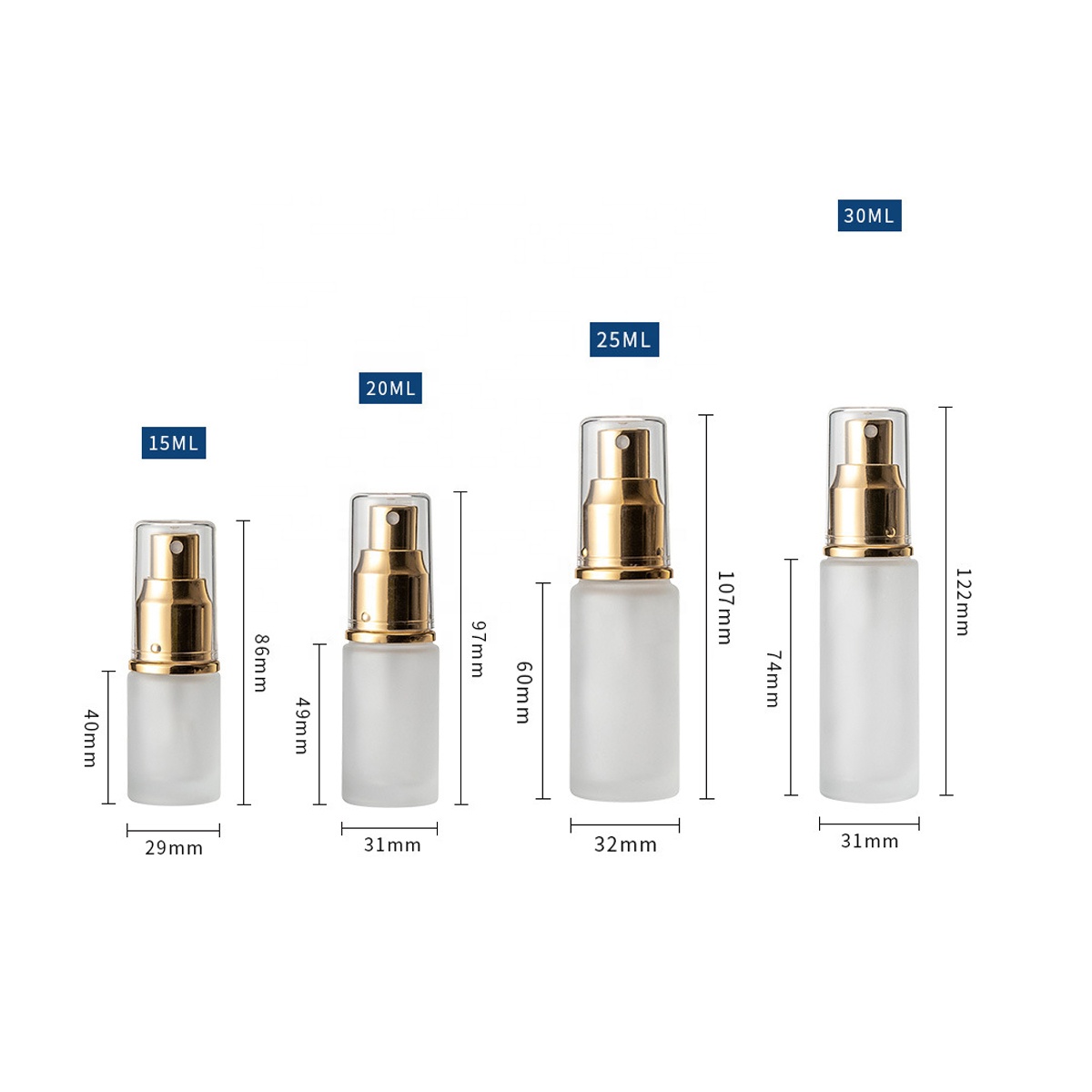 flat should essential oil Bottles e liquid Frosted Glass Dropper Bottle
