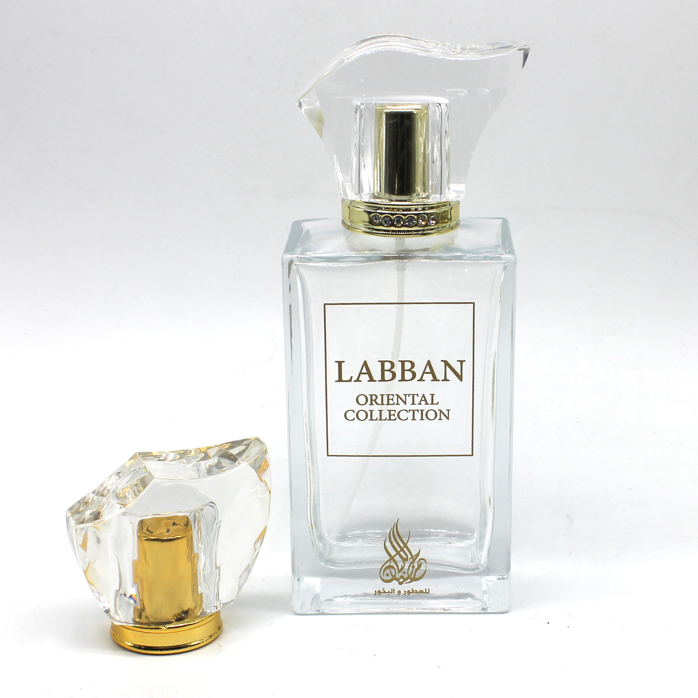 flat square glass perfume bottles personal care use glass bottle