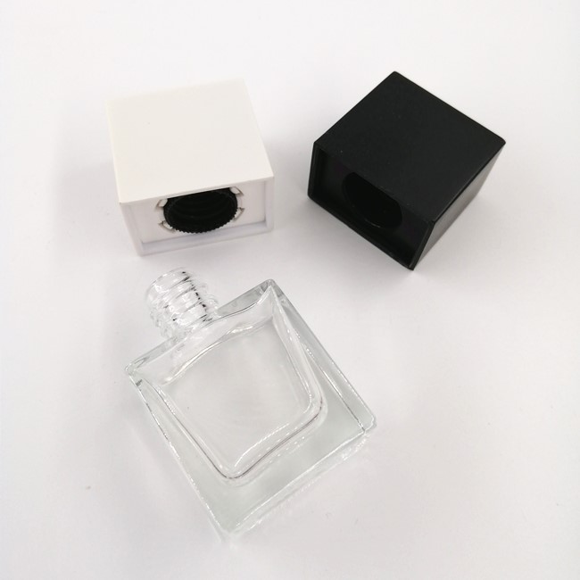 flat square nail polish bottle custom design empty nail polish bottle with caps