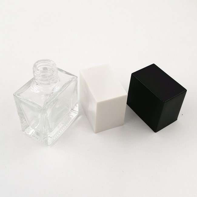flat square nail polish bottle custom design empty nail polish bottle with caps