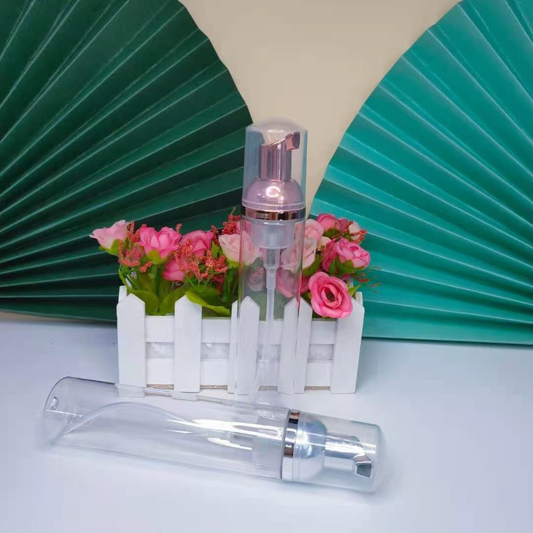 foaming bottle 250ml PET cosmetic liquid soap dispenser with foam pump bottle