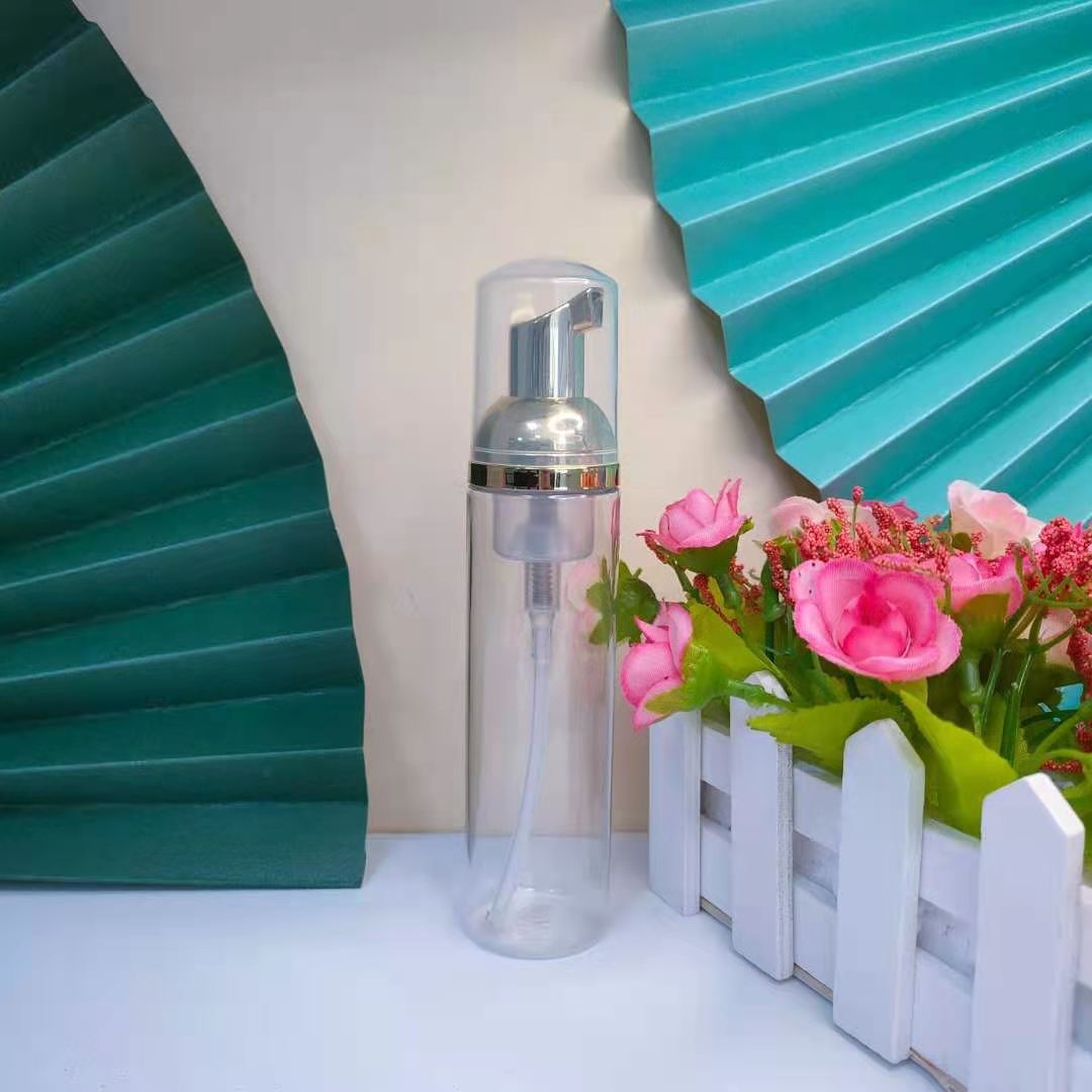 foaming bottle 250ml PET cosmetic liquid soap dispenser with foam pump bottle