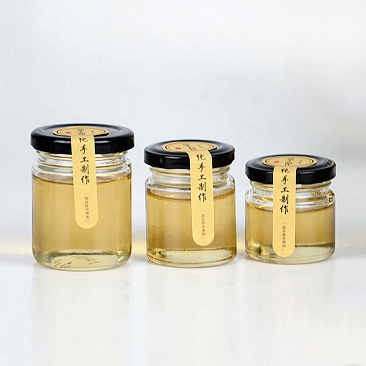 food grade 25g mini glass honey jar with cap