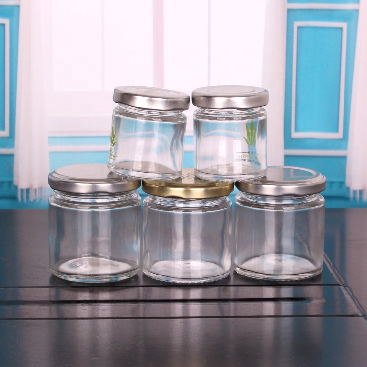 food grade 25g mini glass honey jar with cap