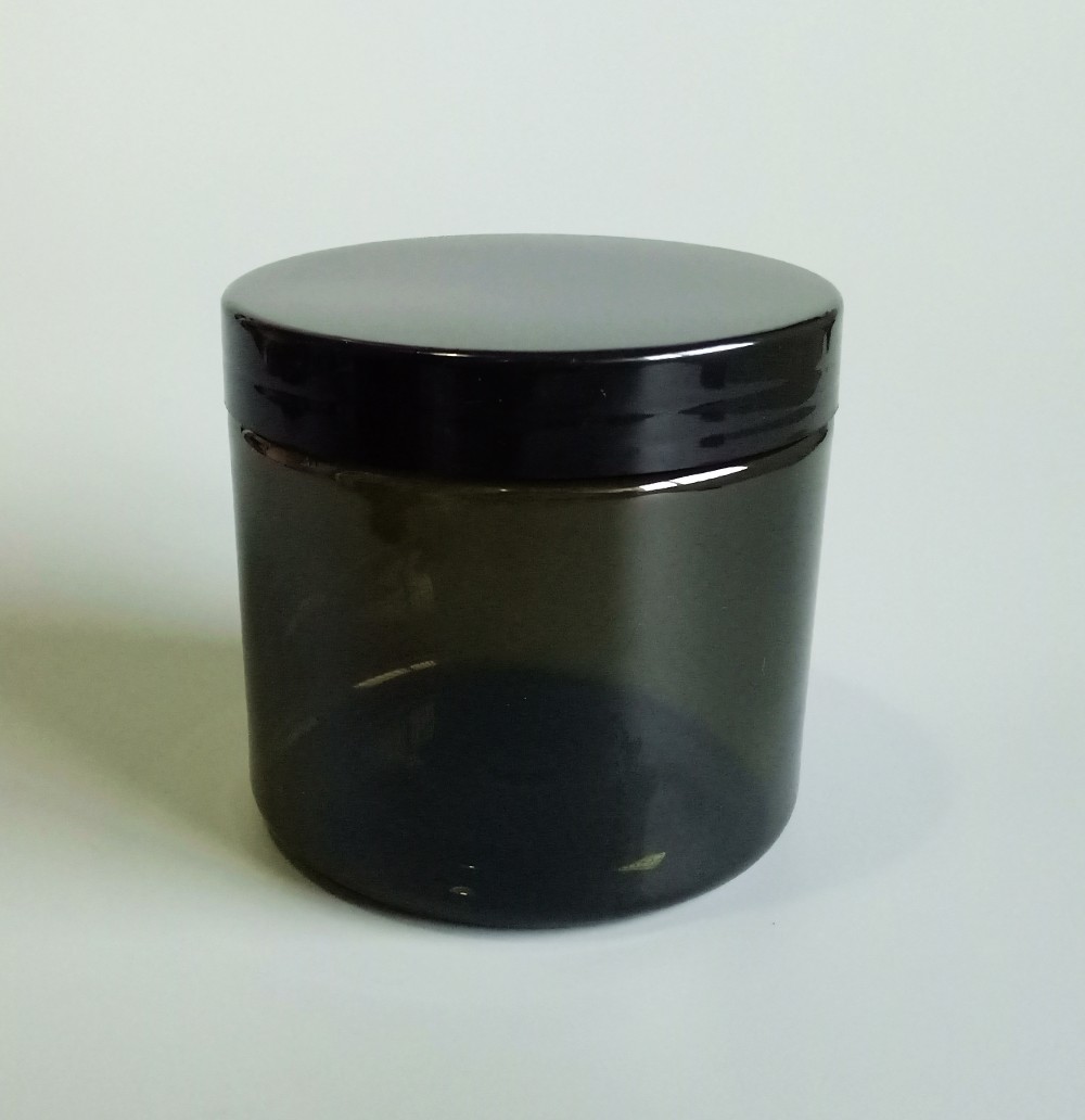 food grade 500ml amber plastic PET jar
