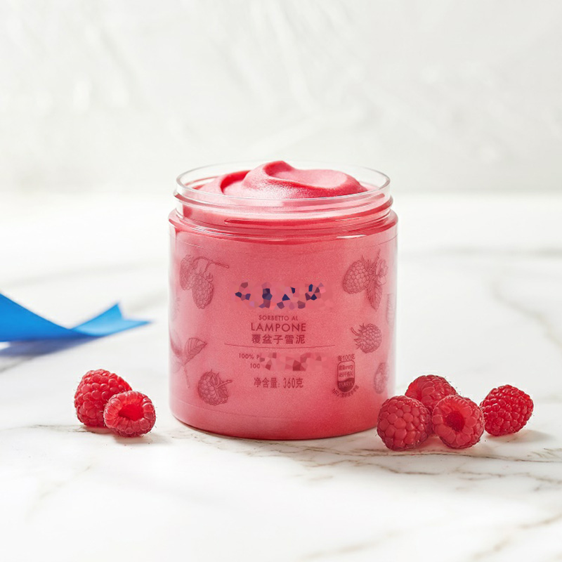 food grade PET tea candy container transparent ice cream cup food jar storage plastic