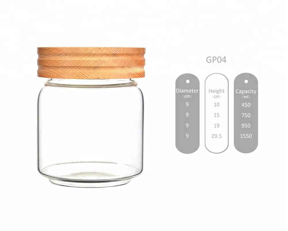 food preservative jar container food airtight jar wholesale food storage glass spice coffee jars jiangyin china manufacture