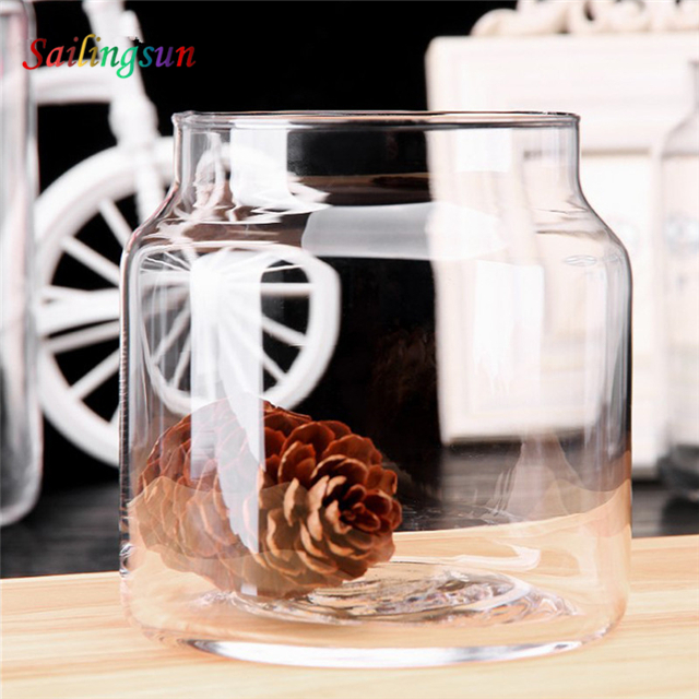 food safe oversized druable thicked bottom hand craft pyrex glass bucket