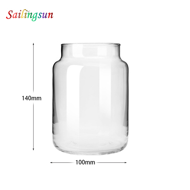 food safe oversized druable thicked bottom hand craft pyrex glass bucket