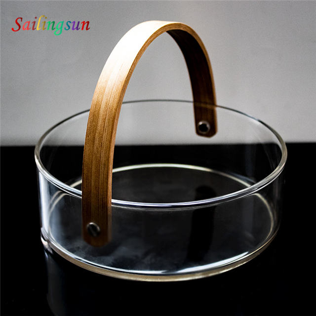 food storage customization capacity handcraft pyrex glass fruit plate