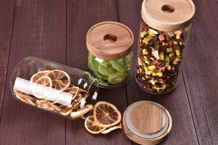 food use stocked airtight glass clip top jars glass food storage jar canister with flip lids