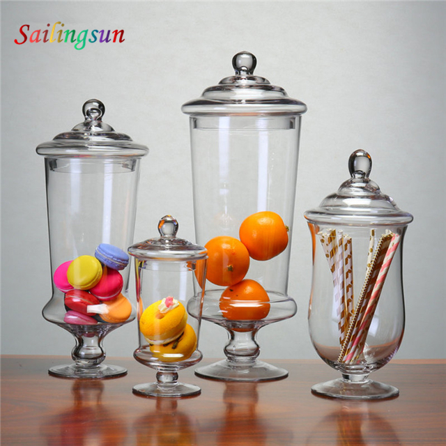 footed stem design food storage clear lid hand craft pyrex glass sundae cup