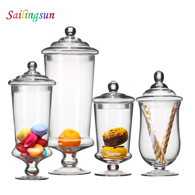 footed stem design food storage clear lid hand craft pyrex glass sundae cup