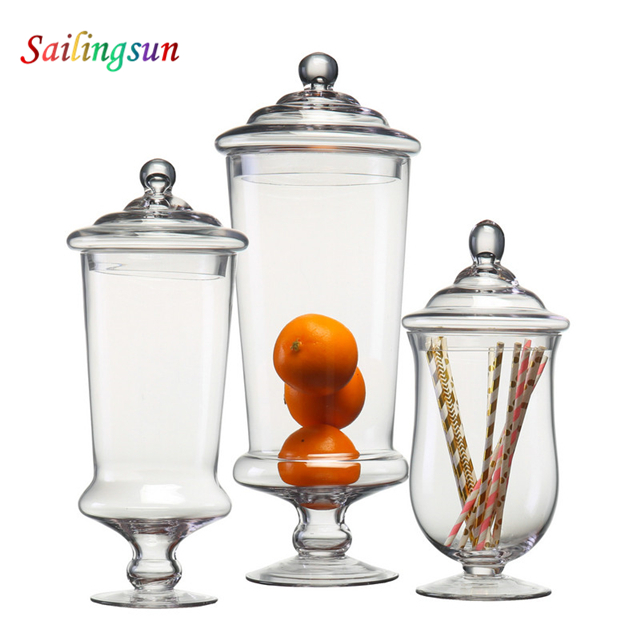 footed stem design food storage clear lid hand craft pyrex glass sundae cup