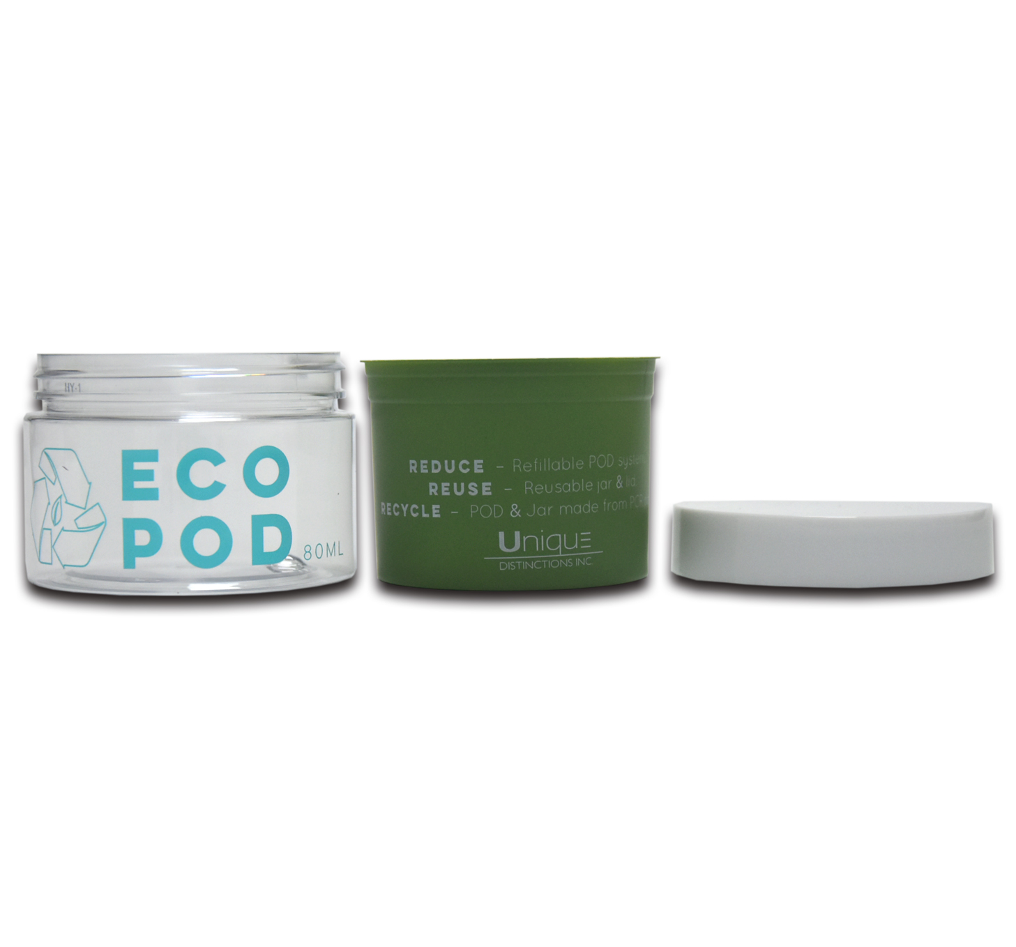for Face-pack Sleeping Cream Replaceable Inner Set Cosmetic PET 80ml Double Wall 80g Jars