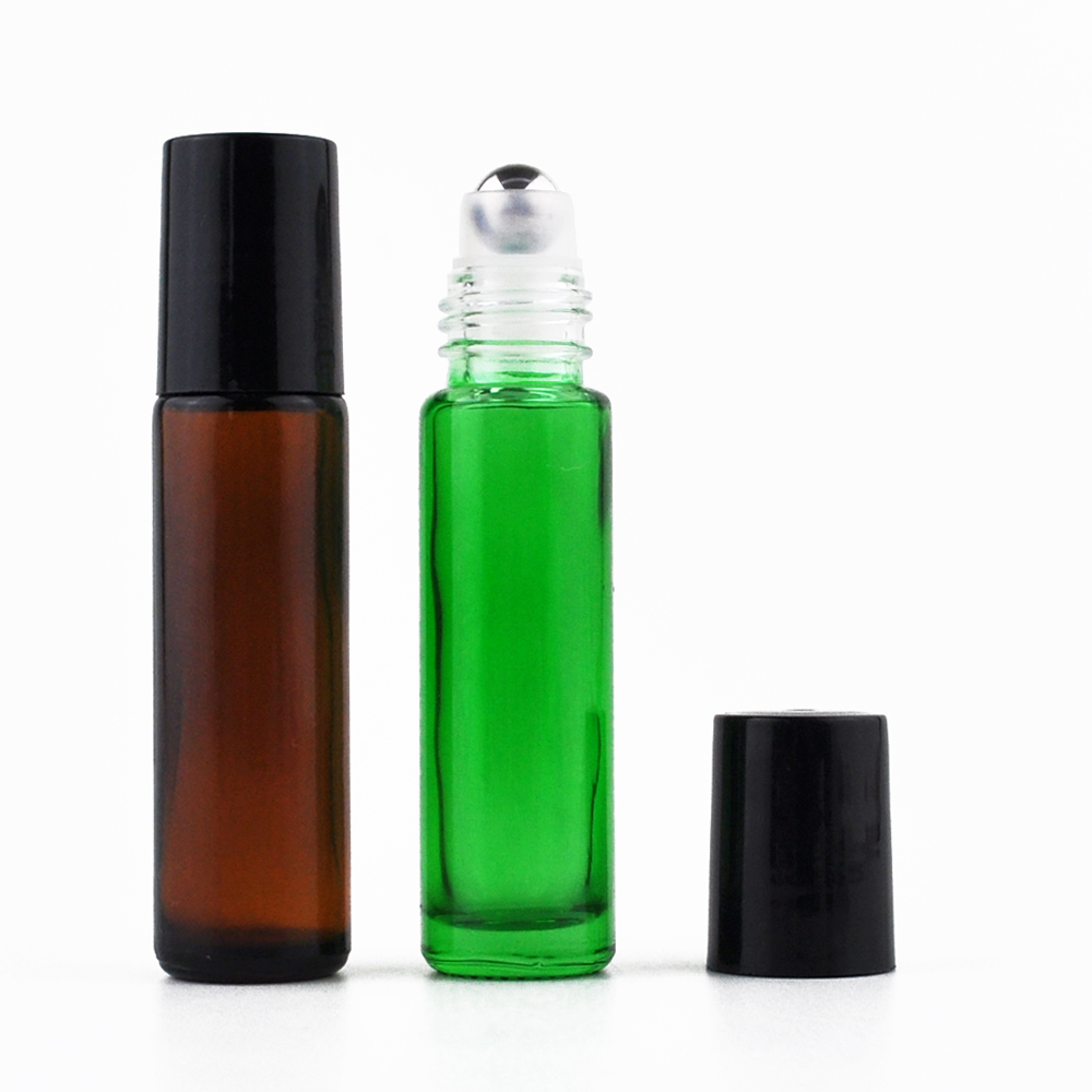frascos ambar de 5ml 10 ml roll on essential oil bottles