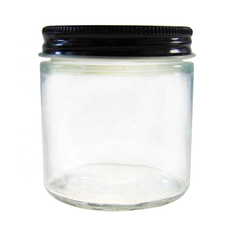 frascos de vidrio UV Round Bottle Essential Oil Face Cream 100G 4 oz Amber Glass Jar