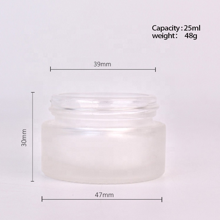 free Sample 20g 20ml glass Cosmetic Cream Bottles jars Makeup Pots Container Vials