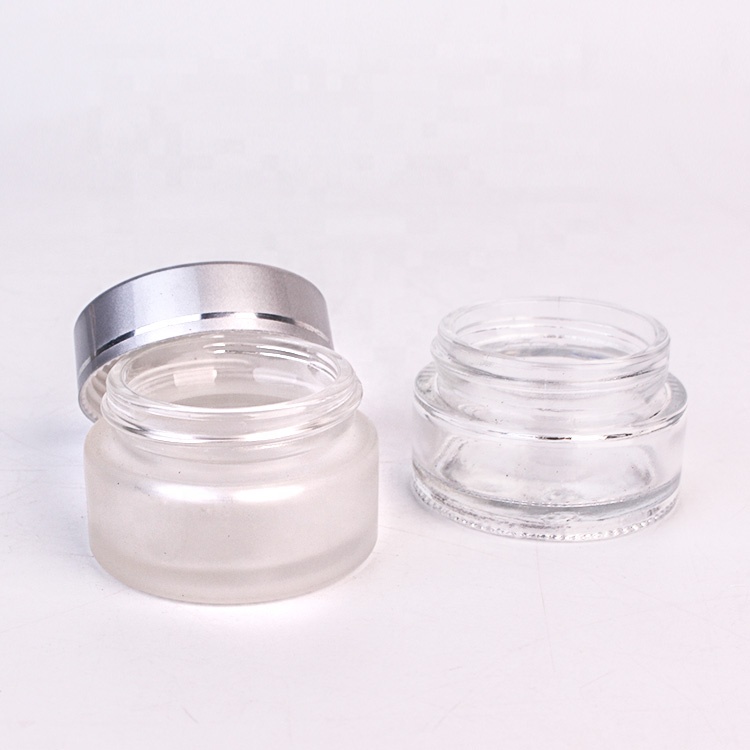 free Sample 20g 20ml glass Cosmetic Cream Bottles jars Makeup Pots Container Vials