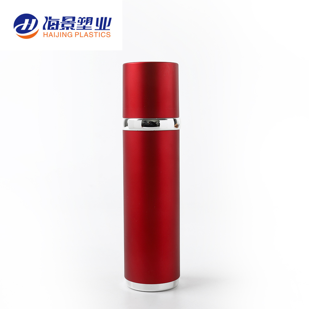 free cosmetics sample luxury acrylic cosmetic container red color cream jar skincare bottle set